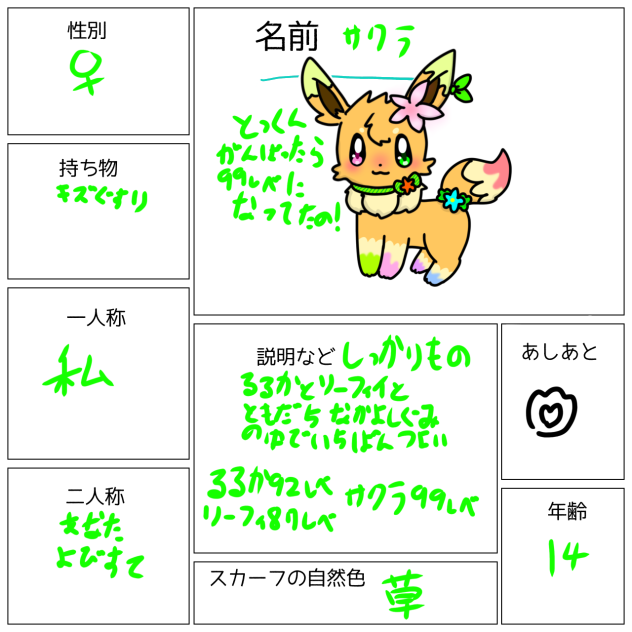 キャラ募集…