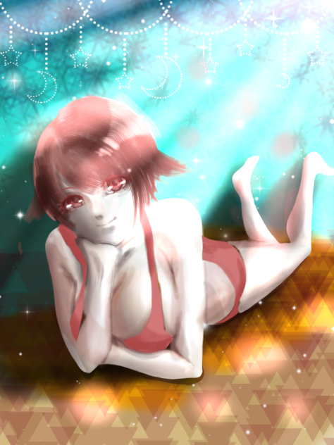 浜辺の少女
