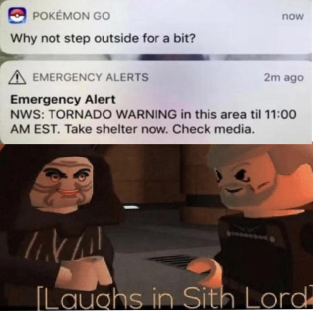 [Laughs in Sith Lord]