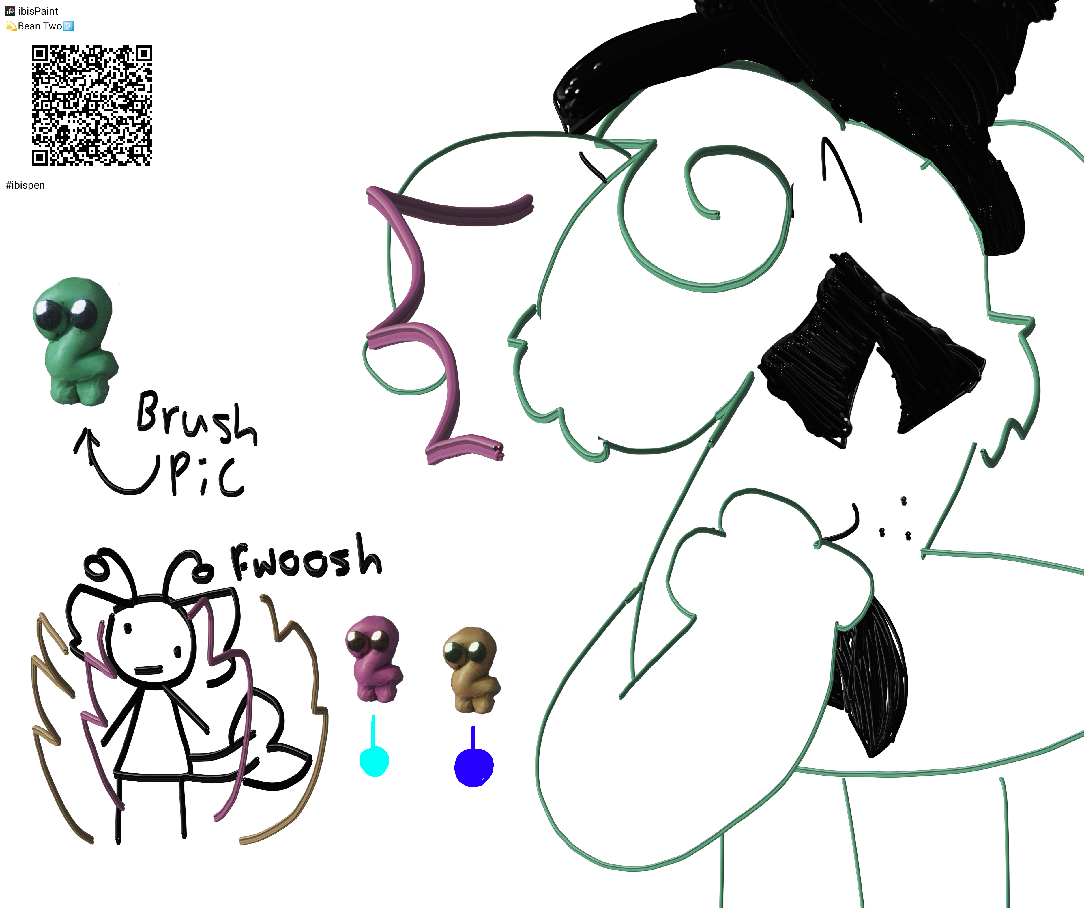 Bean Two brush!!! - ibisPaint