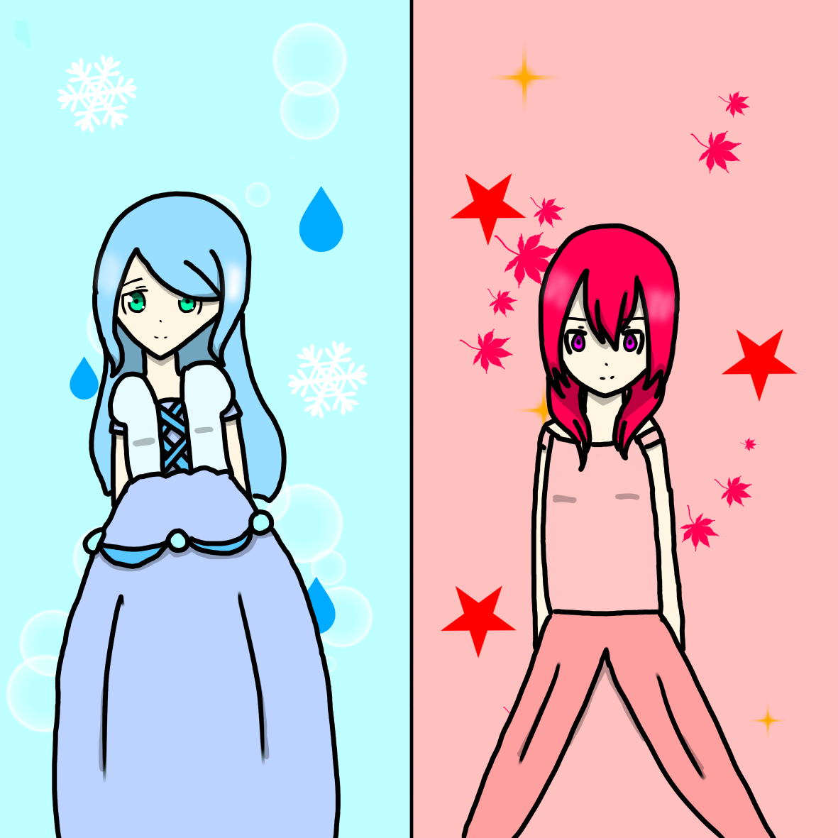 Azar and Mizu, the two Queens - ibisPaint