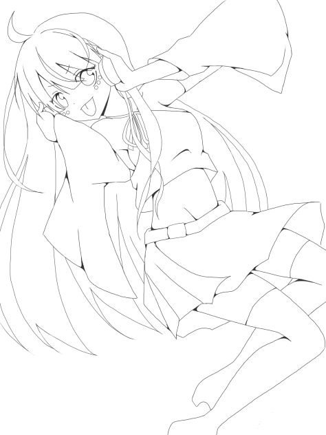 イメージキャラクター 線画
