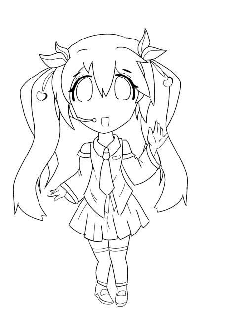 Chibi hatsune miku (Sakura version)