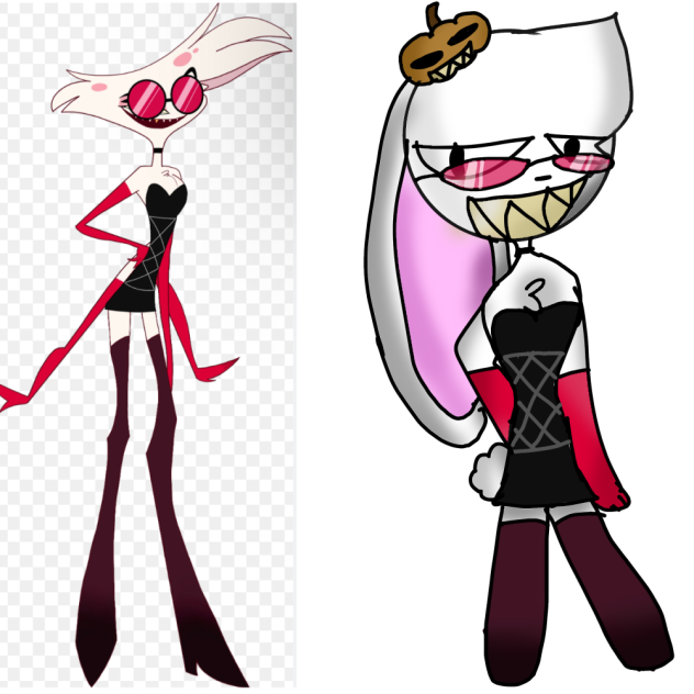 Jackolate in angel’s addict outfit