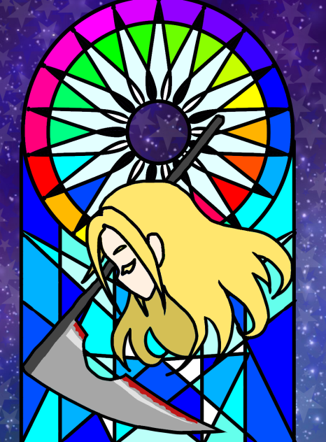 殺戮の天使でステンドグラス5