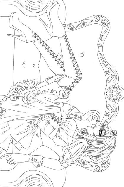 【線画】白雪姫