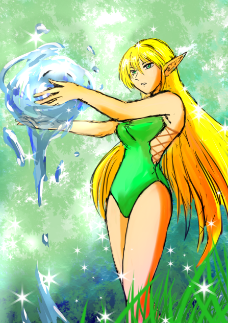 楽描き。森の妖精