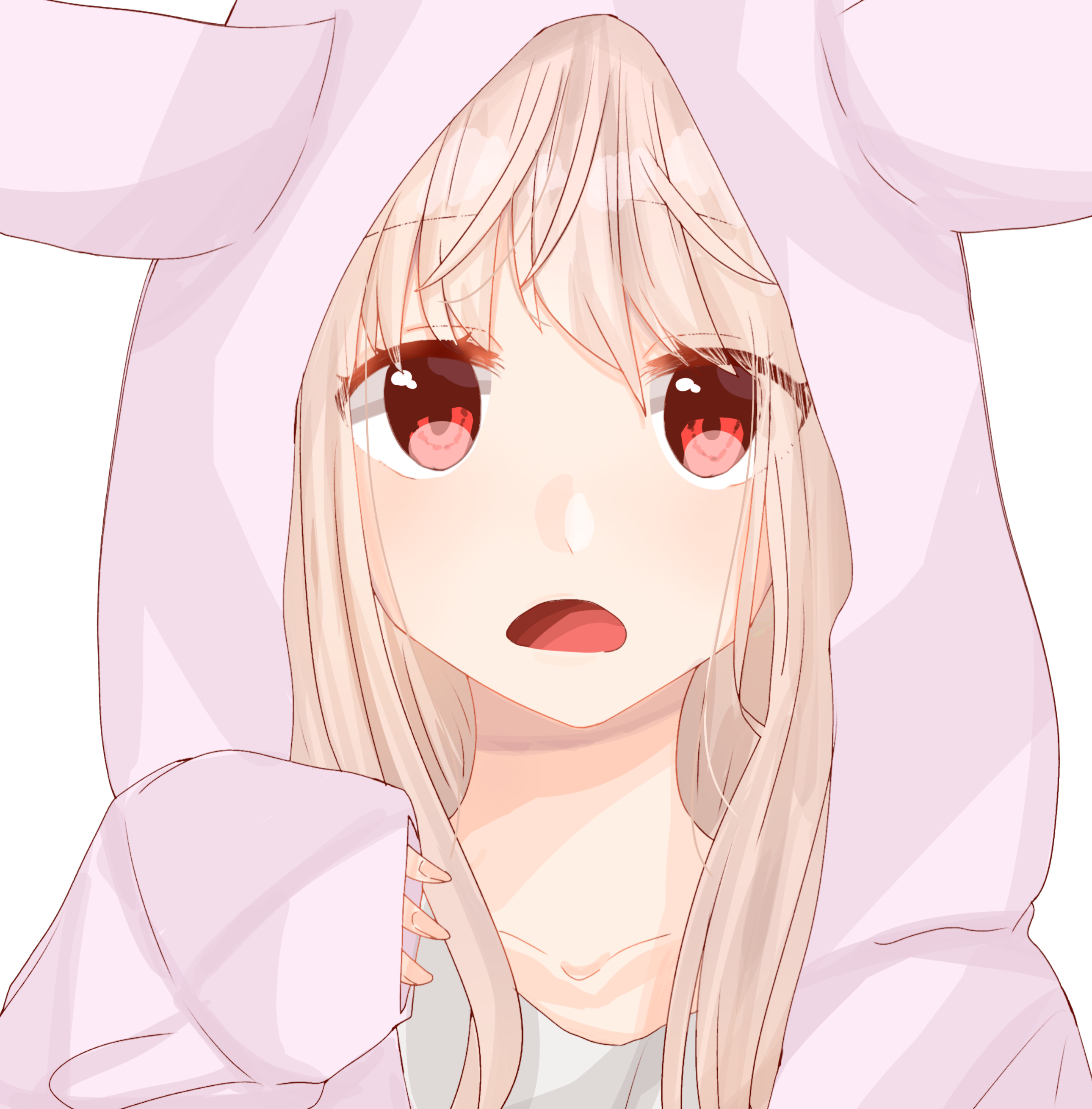 フリーアイコンうさみみフード Ibispaint