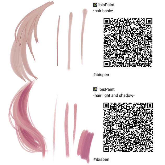 My new hair Brushes - ibisPaint