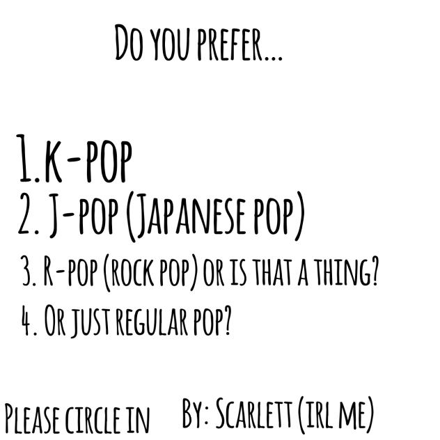 What kind of pop u like