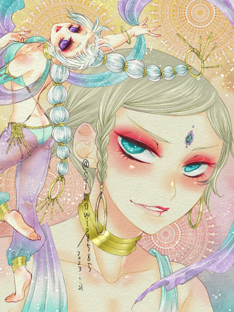 村一番の踊り子らしいよ✨.