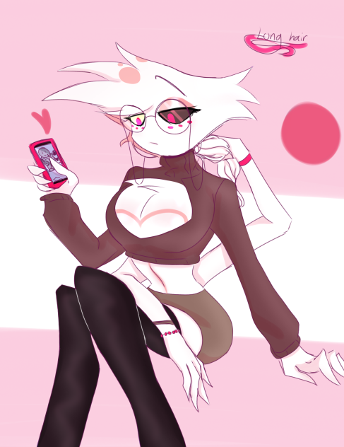 Angel dust with long hair