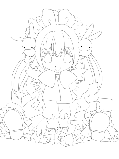 線画(こげどんぼ先生の絵)