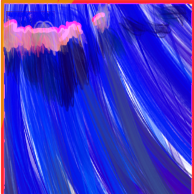 髪の毛の一部分