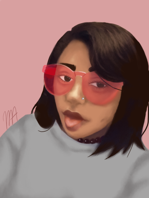 sorta realistic self portrait