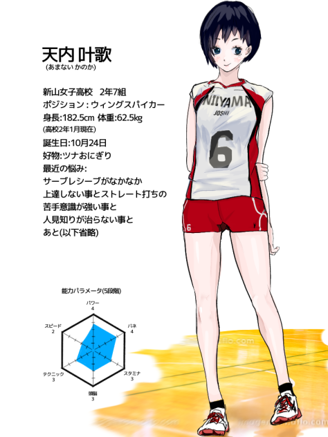 天内叶歌2(ハイキュー) - ibisPaint