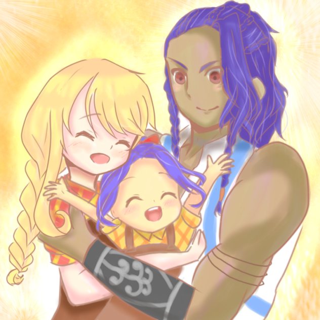 牧場物語三つの里と大切な友達 ルデゥス家族 Ibispaint