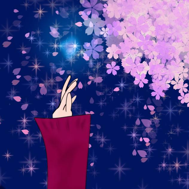 桜が映えるその夜に…