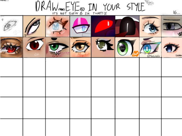 Draw an eye in your style collab!