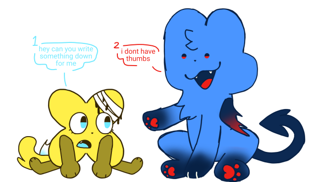 i don't have thumbs colored ver
