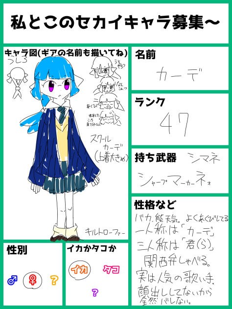 キャラ募参加