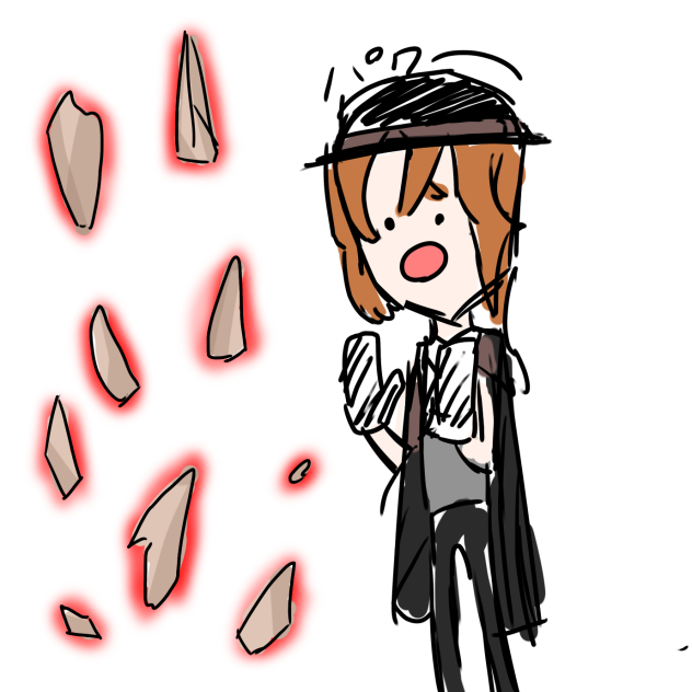 ちゃんと描こうとしたけど途中で力尽きた中也