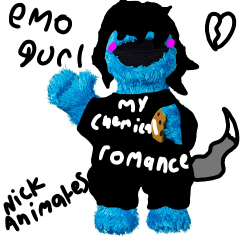 Emo Cookie Monster (SPEADART)
