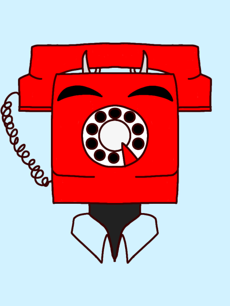 Here, have a random drawing of Phone Guy