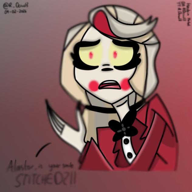 Alastor, is your smile stitched fanart