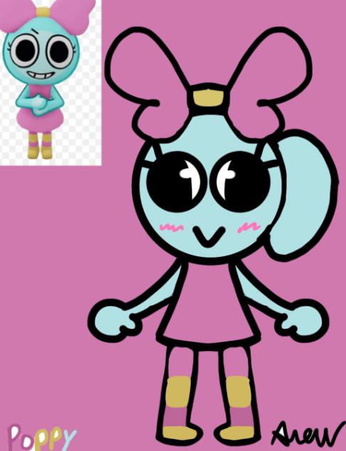 Cartoon poppy