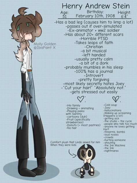 Henry Andrew Stein (info sheet)