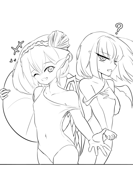 수영복 선화