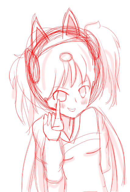 Anime two part Hair style