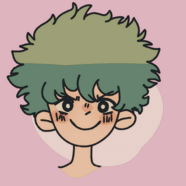 retro-ish crayon deku