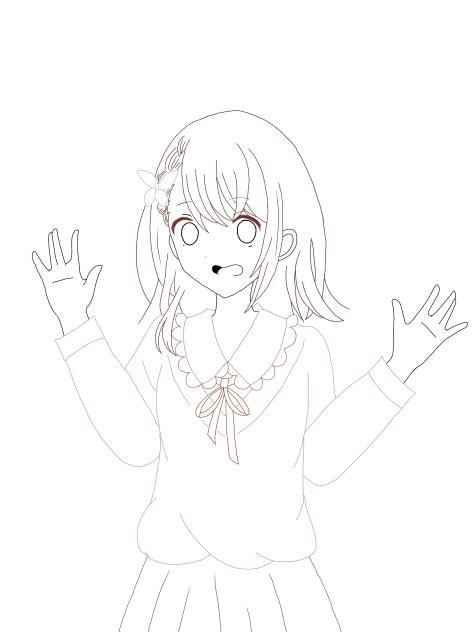 （線画）ほえ！？
