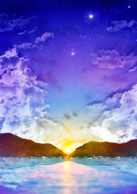 夜明けの海的なやつ
