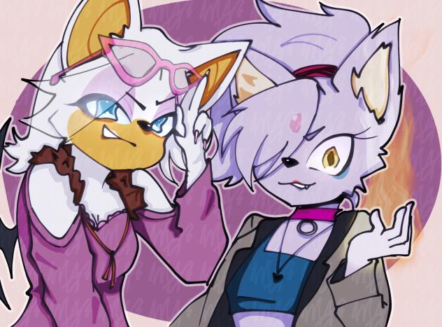 Rouge the bat & Blaze the cat