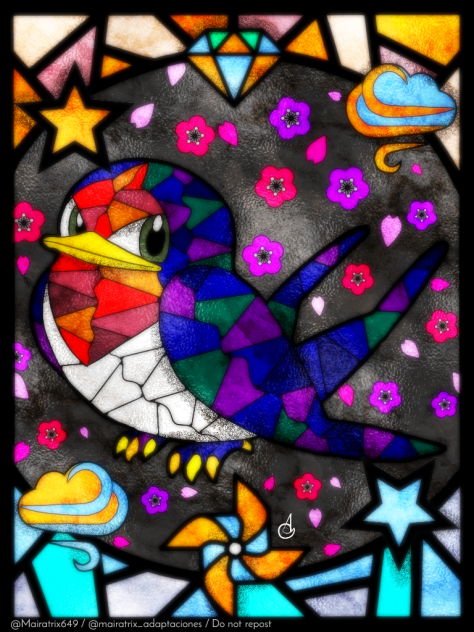 Taillow スバメ (Stained Glass Version)