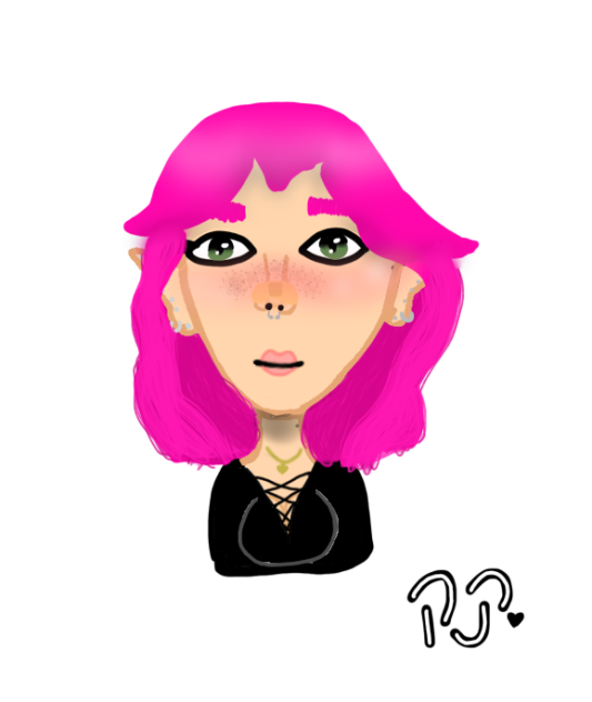 Cute-curly-haired-girl🖤🩷