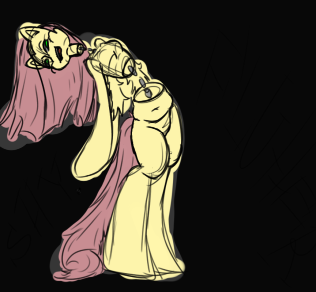 little fluttershy doodle NOT DONE