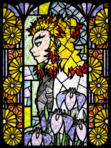 ステンドグラス風煉獄さん