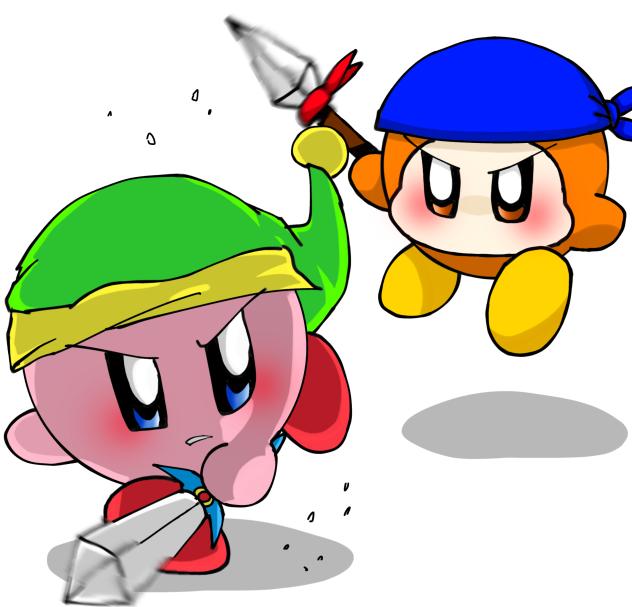 カービィVSバンダナワドルディ