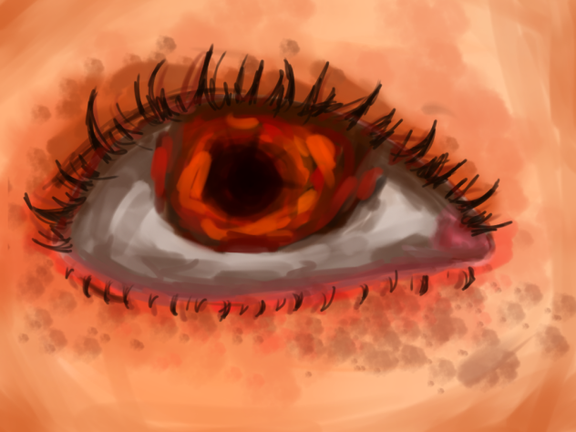 brown eye
