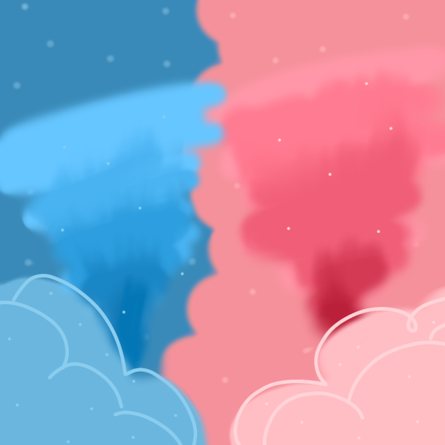 Blue & Pink Tornado