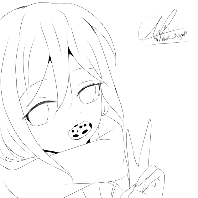 Choco brown sweets lineart