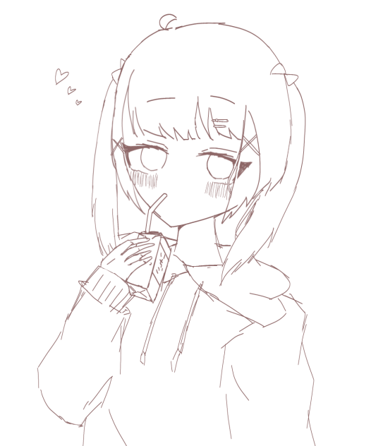 厚塗りの線画(((は？