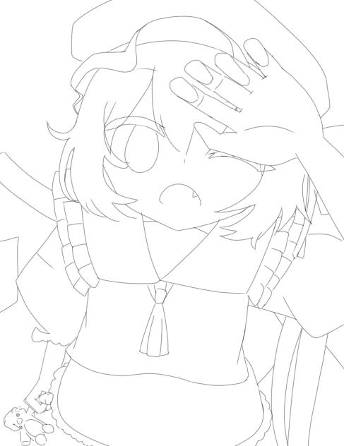 線画ーーーーーー!!!!!!