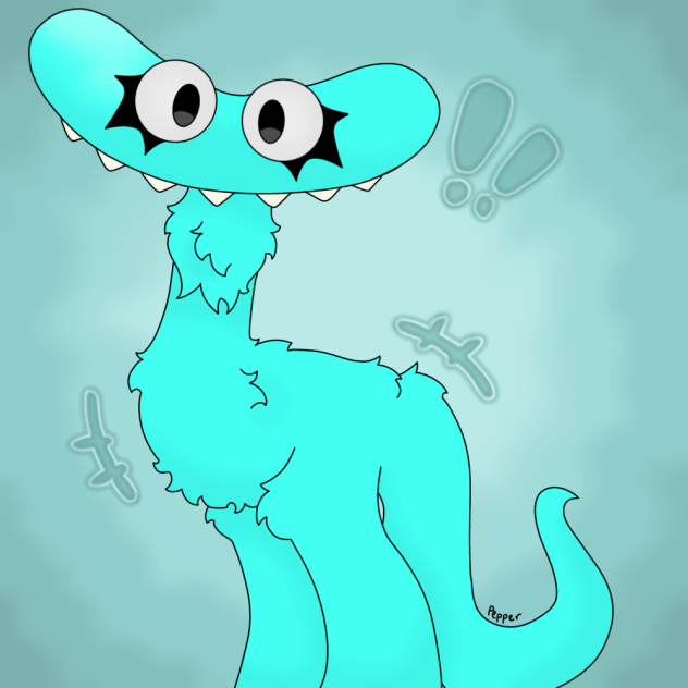 Cyan Rainbow Friends - ibisPaint