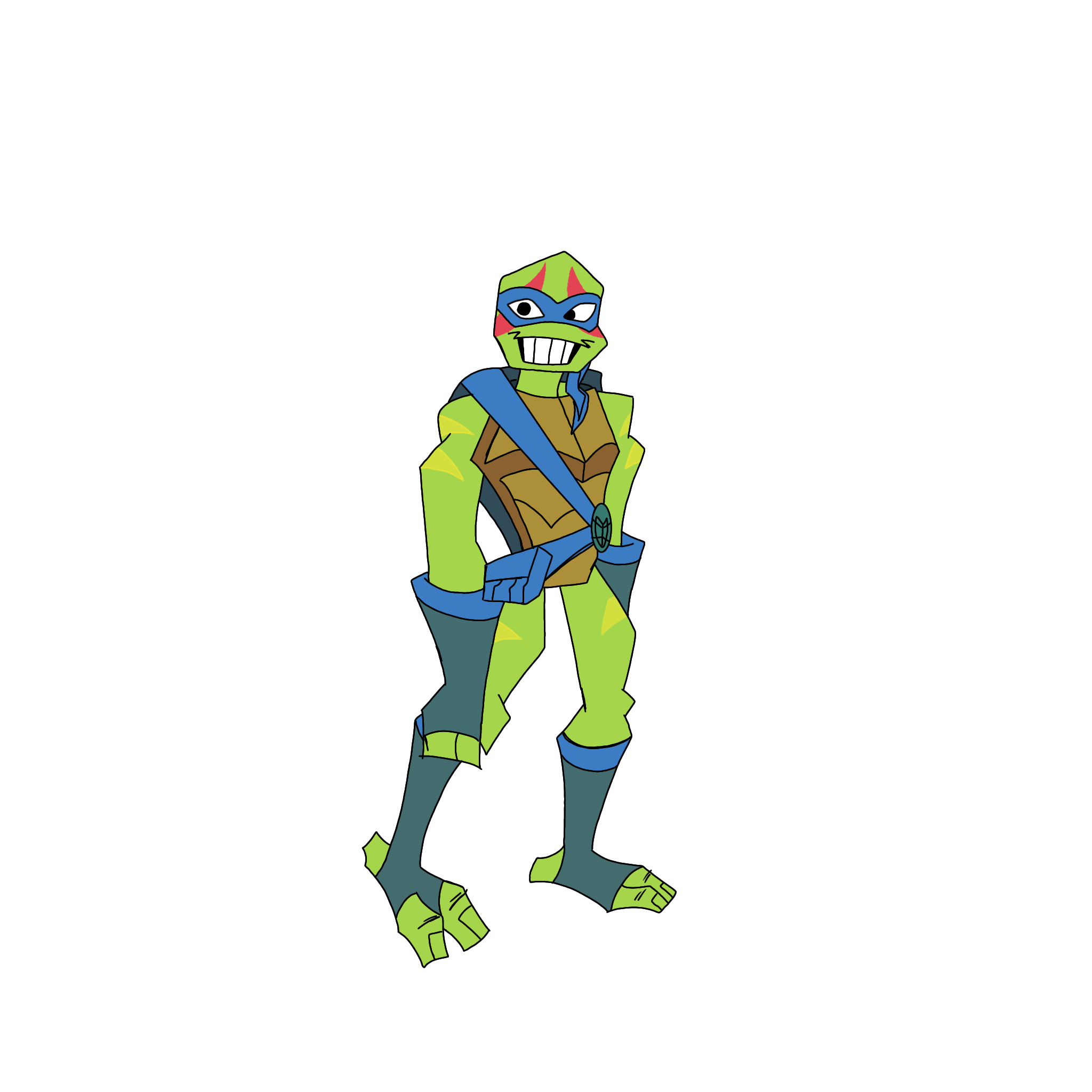 Leonardo Rottmnt Muscle ROTTMNT Leonardo - ibisPaint