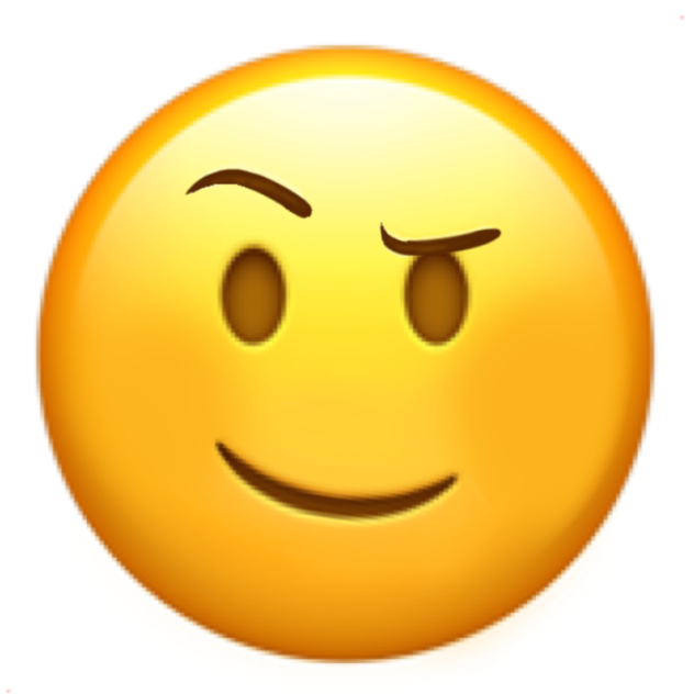 Free Emoji— MISCHIEVOUS SMILE